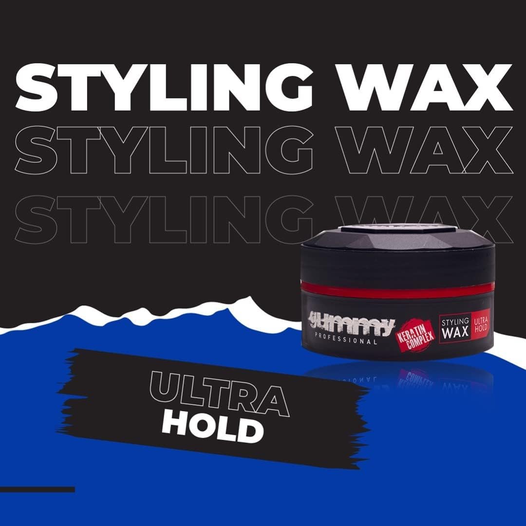 Gummy Hair Styling Gel Wax Ultra Hold, Red, 150 Millilitre, Pack of 1