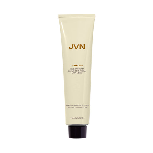 JVN No Heat Complete Air Dry Cream 5 Fl Oz – Silicone-Free Smoothing Cream for Natural Texture, Defines Curls & Waves, Frizz Control & Shine