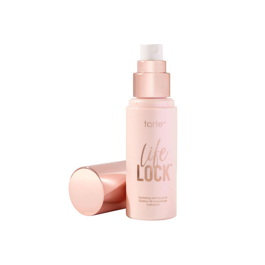 Tarte Life Lock 10-in-1 Hydrating Setting Spray – Weightless Mist with Hyaluronic Acid, Locks Makeup, Waterproof, Sweatproof, Vegan