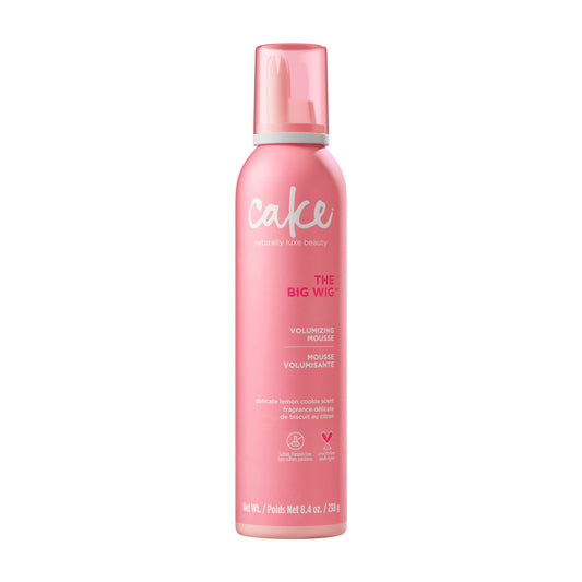 Cake Beauty Volumizing Mousse, The Big Wig - High Volume, Flexible Hold Hair Mousse with 450 F Heat Protection - For All Hair Types - 8.4 oz