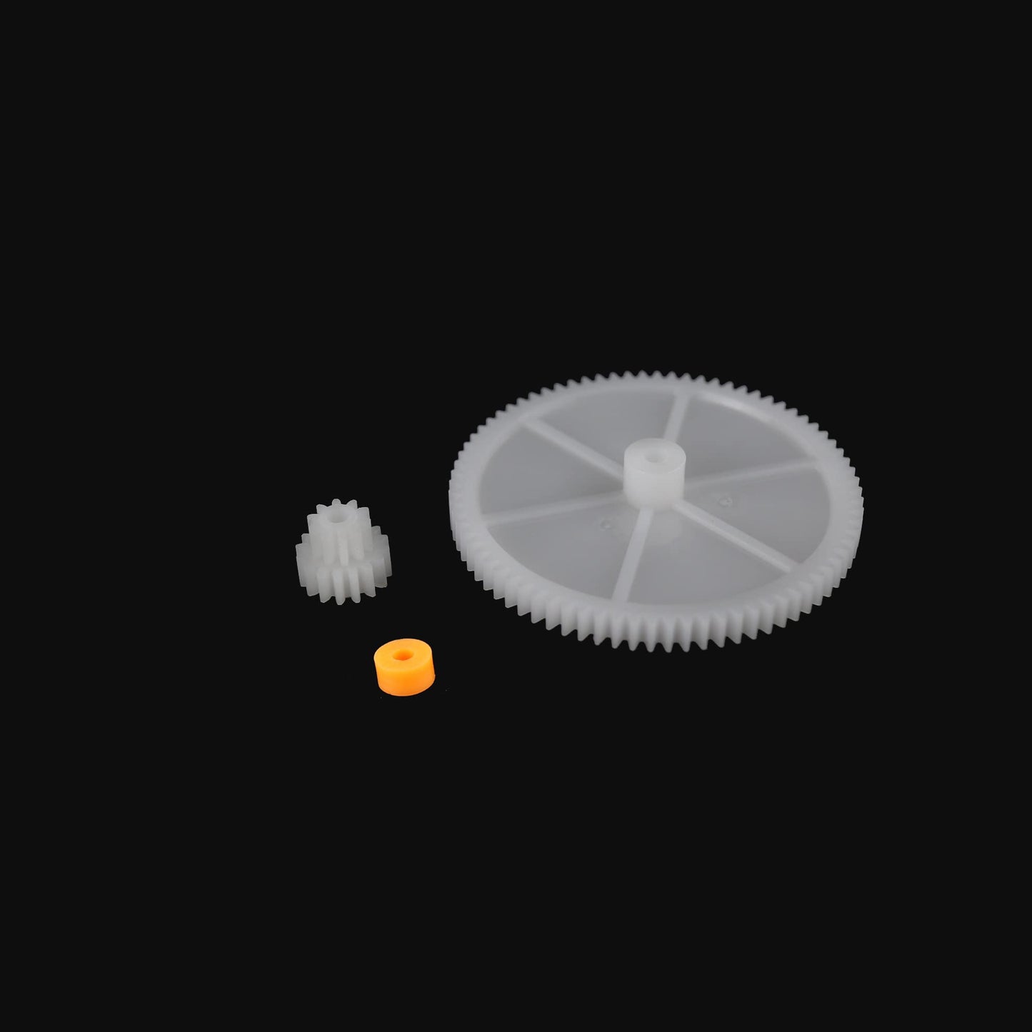 200pcs 0.5 Mold Plastic Motor Gears Small Set Plastic Crown Gear Single Double Reduction Gear Worm Gear Electric Motor