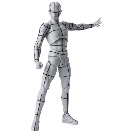 Kosik SHF Figuarts Body Kun -Wireframe- Sports Edition Figure (Gray Color Ver.) (Wireframe)
