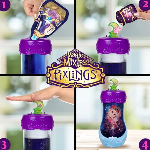 Magic Mixies Shimmerverse Potion Kit – Reveal Faye The Fairy Pixling Doll, 6.5" Shimmerverse Fashion Pixling Inside Bottle