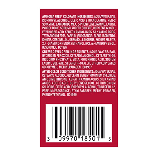 Revlon Colorsilk Beautiful Color 010 Black Hair Dye – Ammonia-Free Permanent Color for 100% Gray Coverage, Shine & Silky Soft Hair, 1 Pack