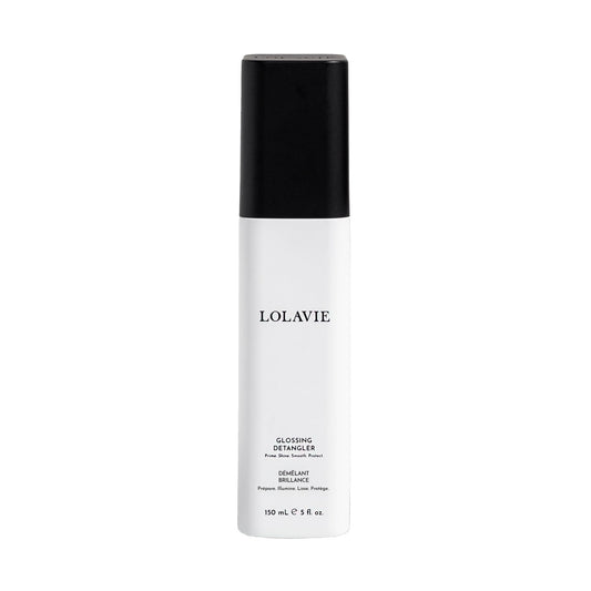 LolaVie Glossing Detangler 5 oz | 15x Softer, Smoother Hair | 99% Less Flyaways | 450°F Heat Protectant | Color Safe for All Hair Types