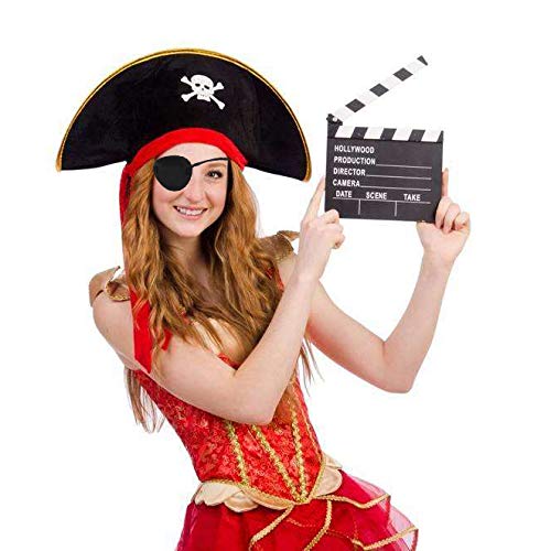 Oarkive Eye Patch for Adults – Soft Black Eyepatch for Pirate Costume, Cosplay, Halloween, Adjustable Eye Patches for Dress Up