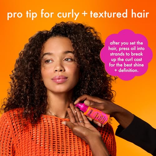 amika superfruit star lightweight hair styling + heat defense oil