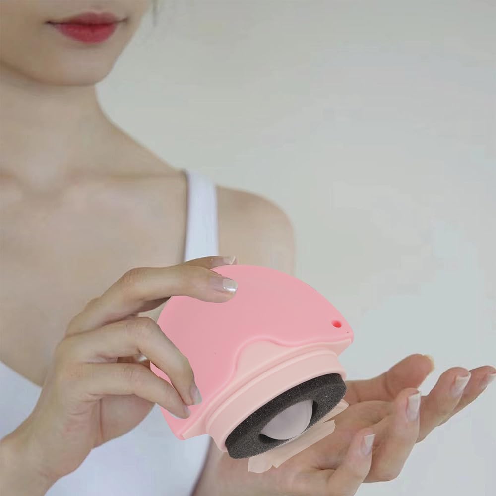 Portable Sunscreen Applicator Brush Set for Adults & Kids – Refillable Roller & Sponge with Protective Caps for Easy Sunblock Application