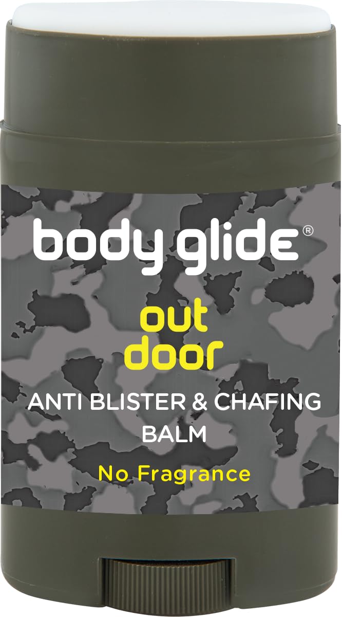 Body Glide Outdoor Anti-Chafe Balm 1.5oz – Fragrance-Free Stick for Neck, Shoulders, Chest, Thighs & Feet, Trusted for Sports & Everyday Use