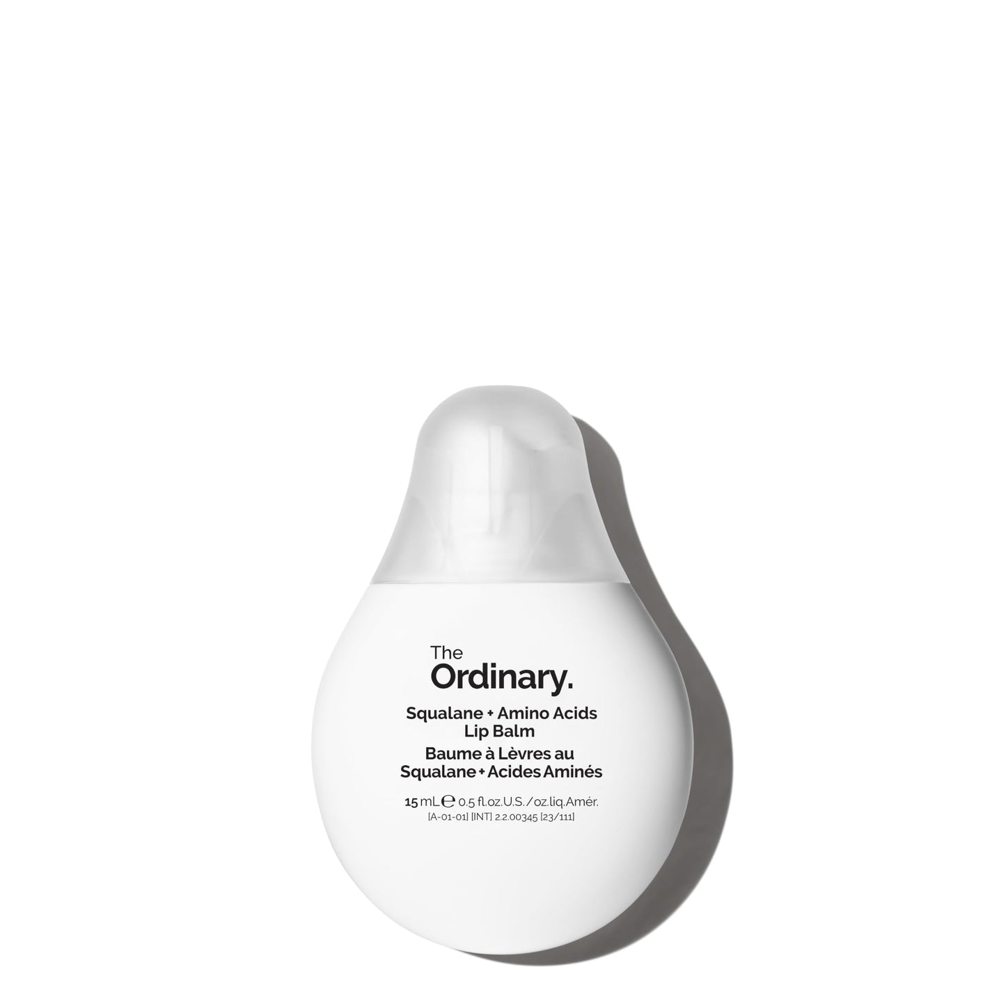 The Ordinary Squalane + Amino Acids Hydrating Lip Balm, for Lips, Elbows, and Cuticles, 0.5 Fl Oz