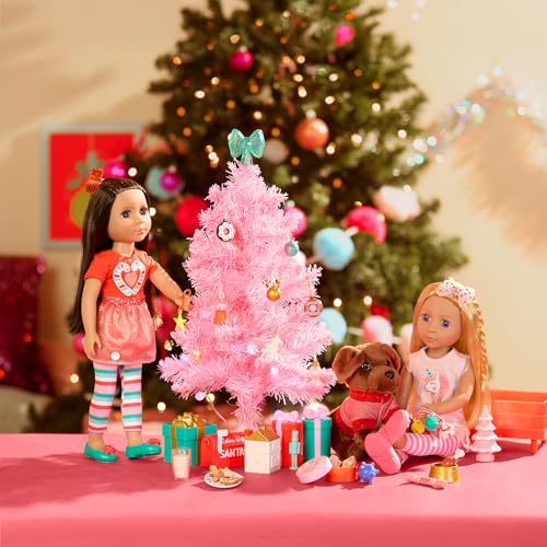 Glitter Girls 14" Fashion Doll – Blonde Hair, Blue Eyes, Pink Tunic, Striped Leggings, Hair Bow & Ballet Shoes – For Girls 3+