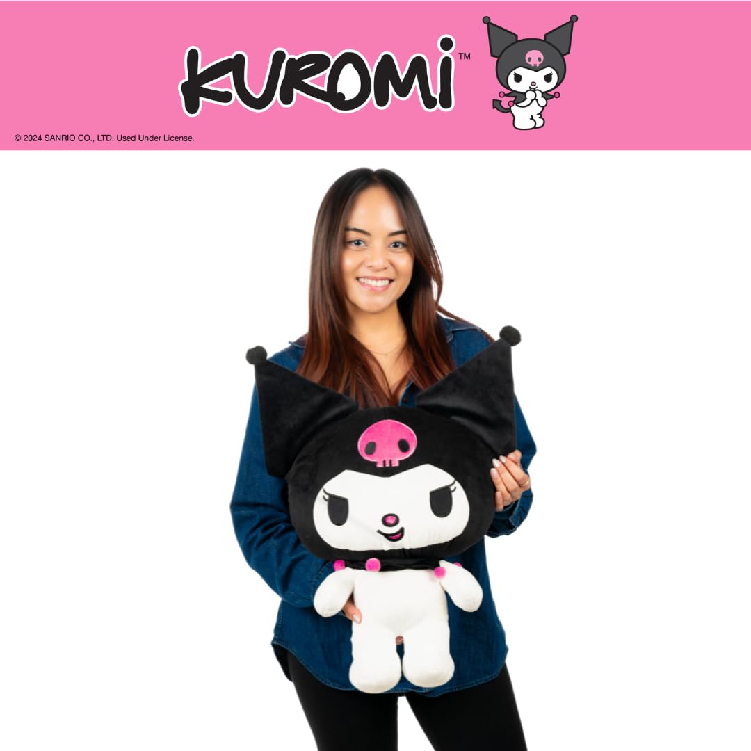Collectibles Kuromi Bedding Super Soft Cozy Decorative Cuddle Pillow, (Officially Licensed Product) By Franco