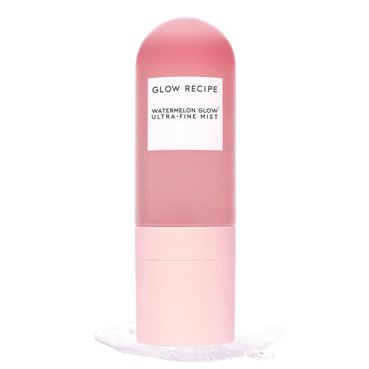 Glow Recipe Watermelon Glow Facial Spray & Hydrating Mist with Hyaluronic Acid & Hibiscus AHA – Refreshes Skin, Dewy Makeup, 75ml