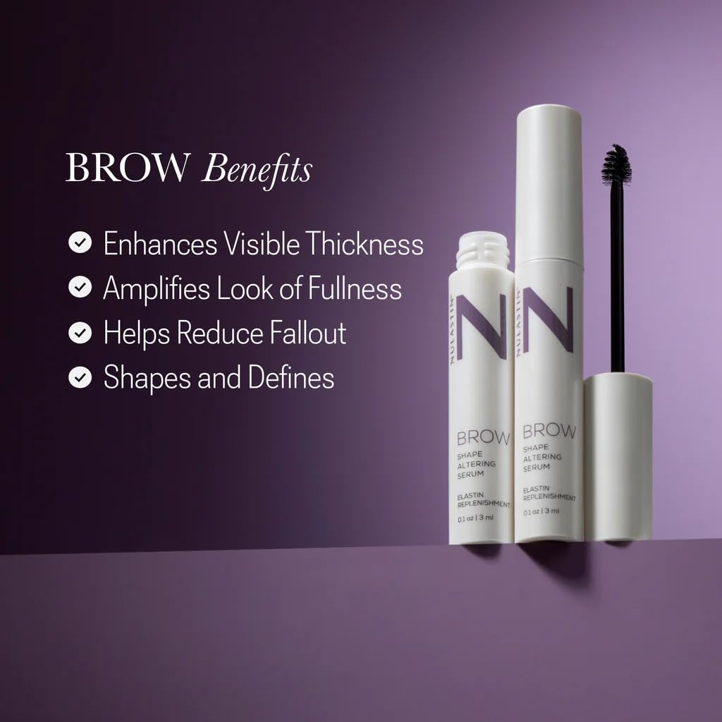 NULASTIN Shape Altering Eyebrow Serum, 2 Count – Defines, Shapes & Enhances Sparse Brows for Fuller, Stronger-Looking Eyebrows