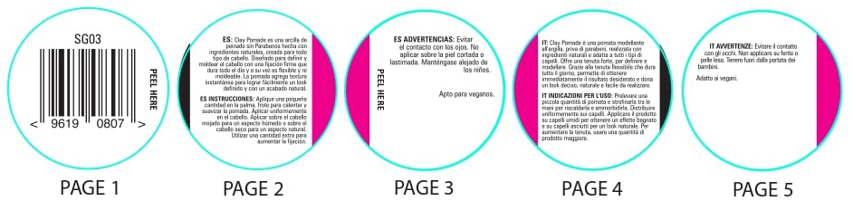 Slick Gorilla Clay Pomade for Men – Firm Hold, Natural Matte Finish Hair Clay | Non-Greasy, Easy to Wash, No Flakes | 2.5 oz (75 ml)