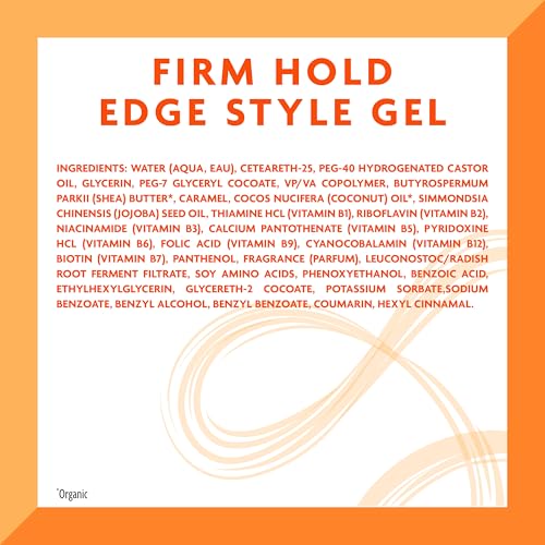 Cantu Extra Hold Edge Stay Gel with Shea Butter, 2.25 oz