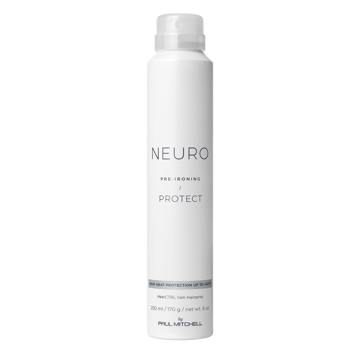 Neuro by Paul Mitchell Protect HeatCTRL Iron Hairspray, Perfect Prep + Finish For Heat Styling, For All Hair Types, 6 oz