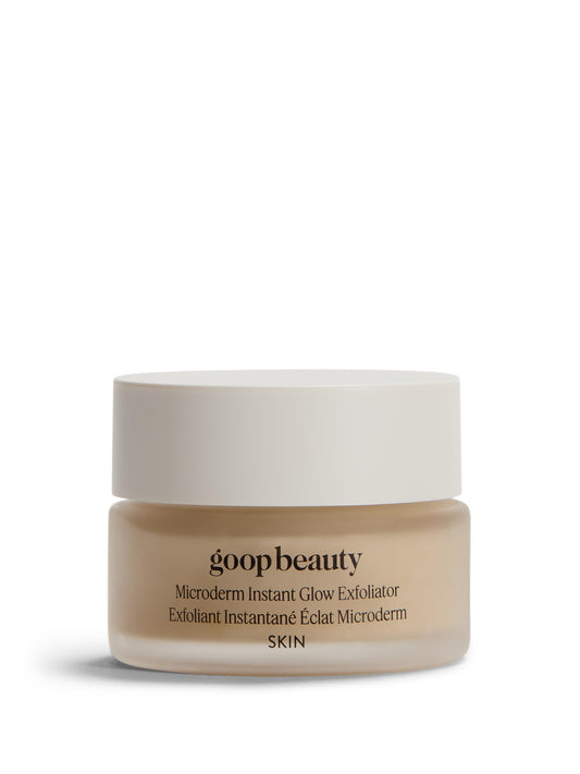 goop Beauty Microderm Exfoliator - Dual Action Scrub with Micro-Exfoliating Minerals & Glycolic Acid to Smooth & Refine Textured Skin, 0.5 fl oz