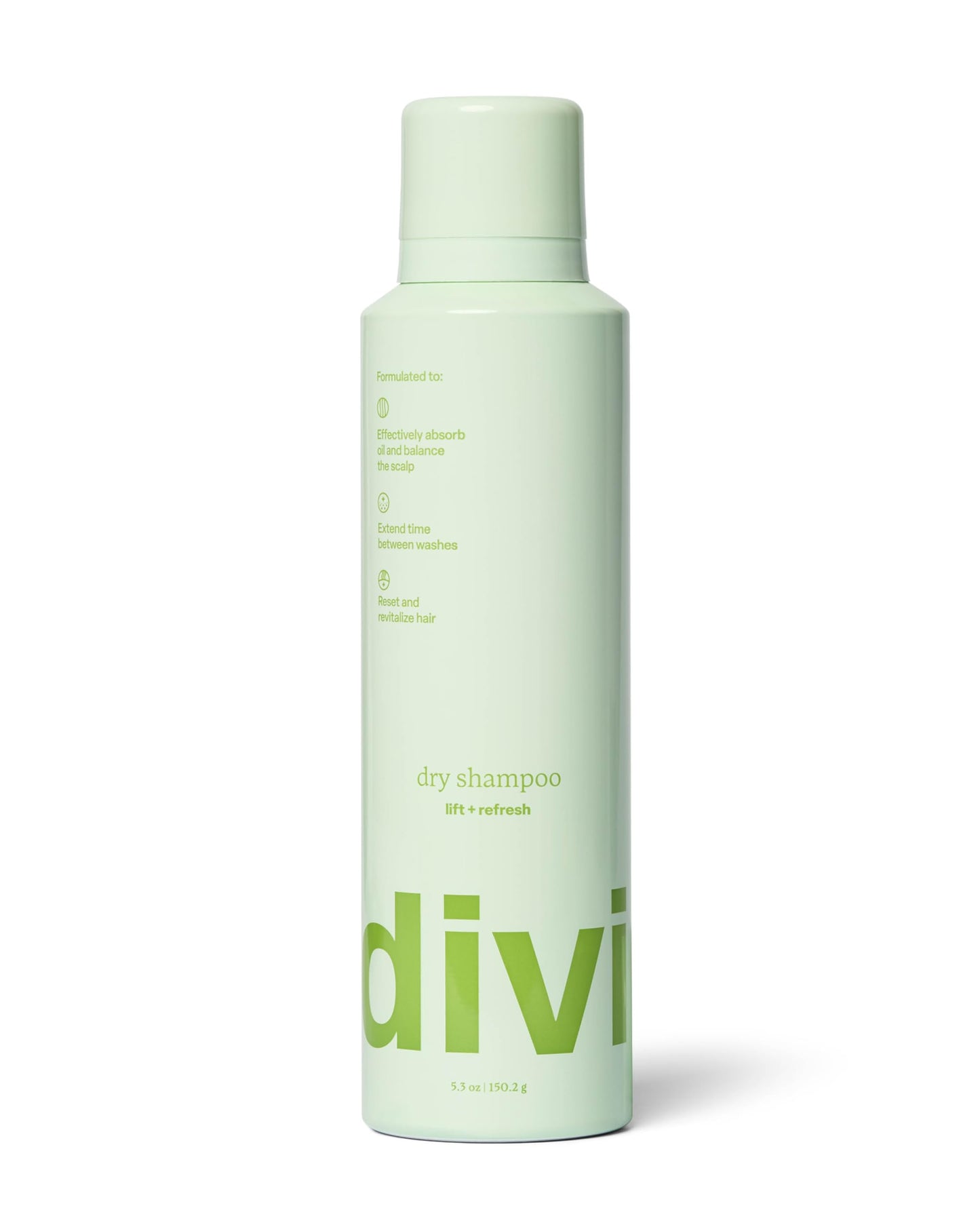 Divi Dry Shampoo Spray for Women, Oil-Absorbing & Scalp-Balancing, Extends Time Between Washes, Talc & Propane Free, 5.3oz