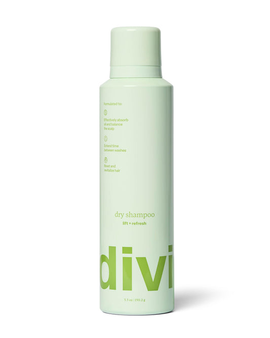 Divi Dry Shampoo Spray for Women, Oil-Absorbing & Scalp-Balancing, Extends Time Between Washes, Talc & Propane Free, 5.3oz