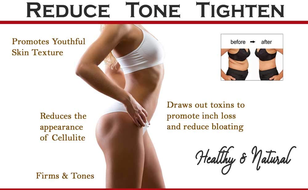 Detox Spa Mud Seaweed Enriched Anti-Cellulite Body Mask for Toning, Tightening and Improving Skin Health