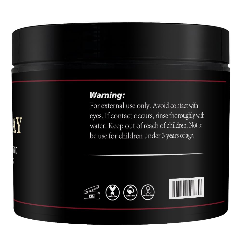 CNNY Men's Hair Styling Clay 3.53 oz, Firm Hold, Matte Finish, Hair Clay with Natural Ingredients, Add Volume & Texture, Premium Men’s Hair Type