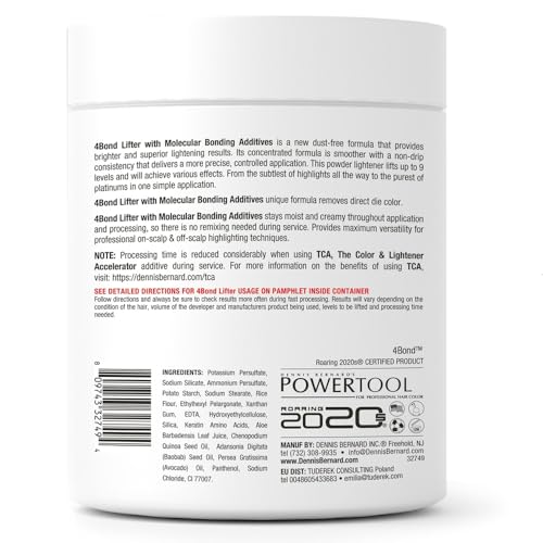 4BOND Premium Blue Hair Bleach Powder | Lifts Up to 9 Levels | Infused with Amino Acids, Quinoa, Keratin & Baobab Proteins | 16 Fl Oz