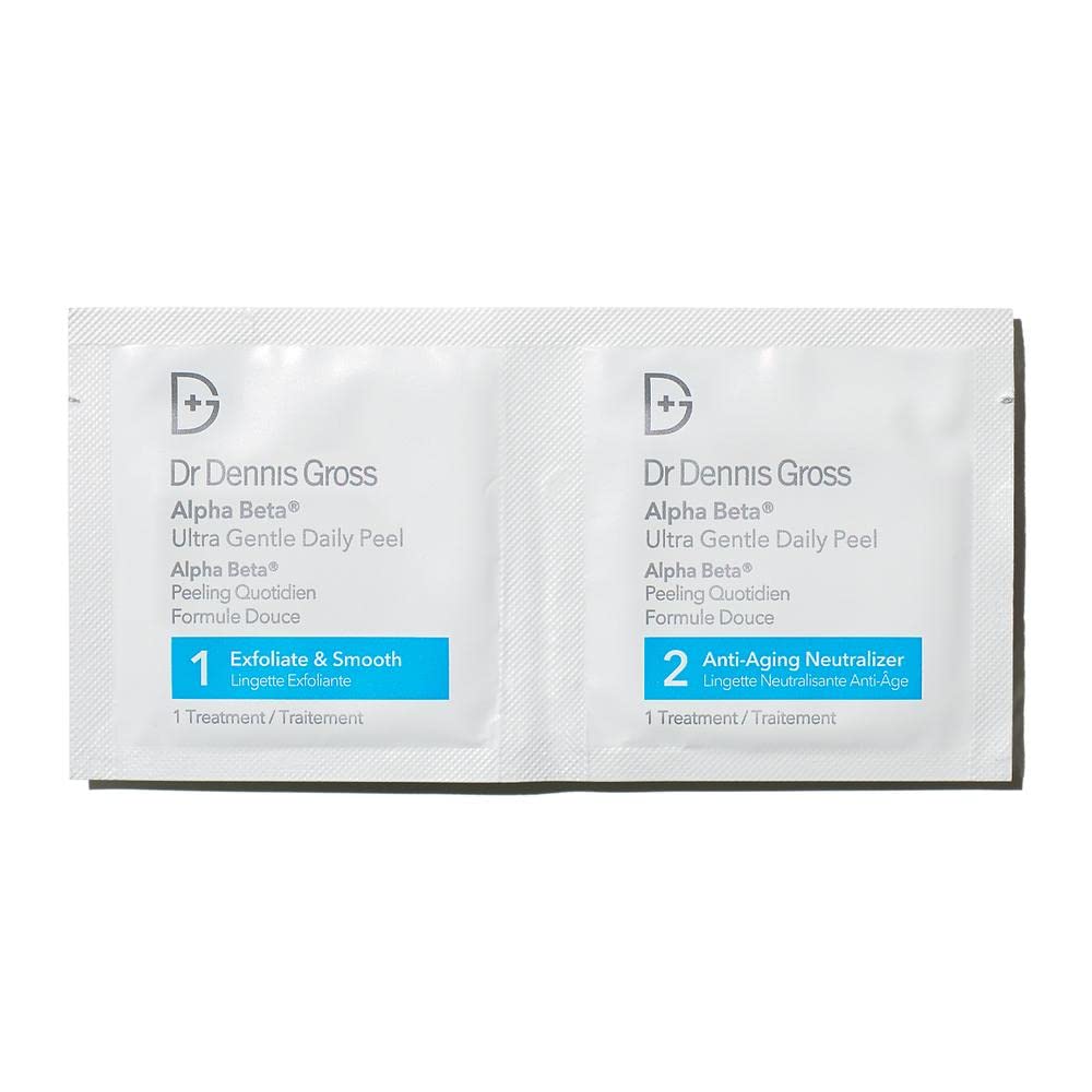 Dr. Dennis Gross Alpha Beta Ultra Gentle Daily Peel – 5 Treatments for Sensitive, Dehydrated Skin, Fine Lines & Uneven Texture