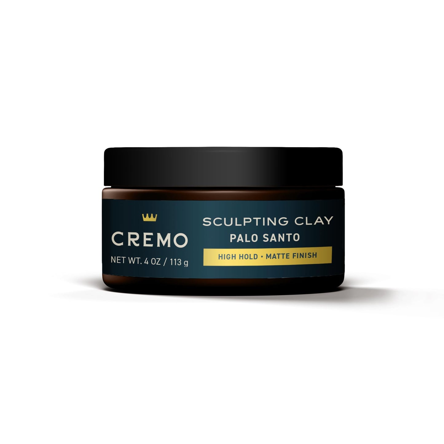 Cremo Premium Barber Grade Hair Styling Palo Santo (Reserve Collection) Sculpting Clay, High Hold, Matte Finsh, 4 Oz