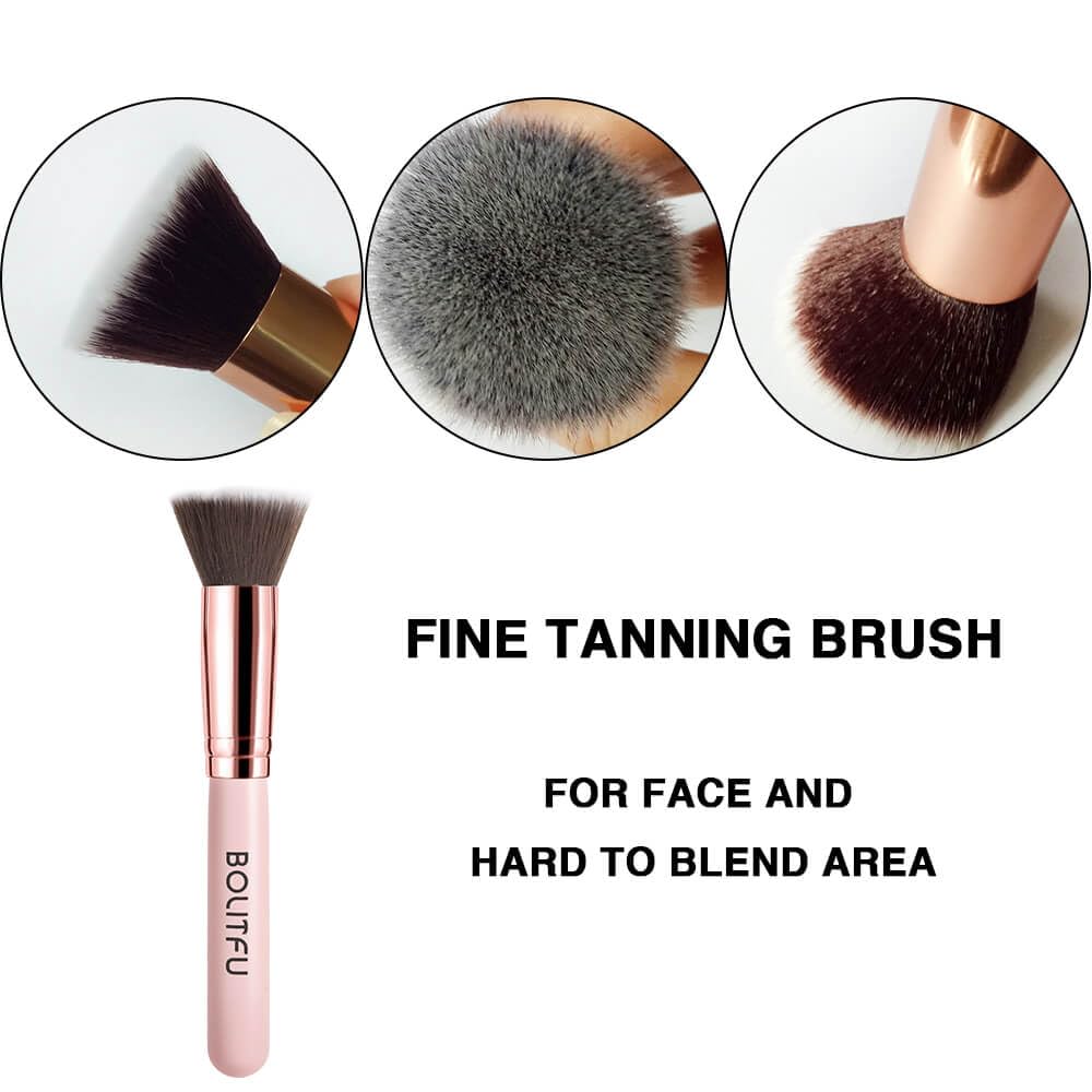 4-Piece Self Tanning Kit – Mitt, Back Applicator, Exfoliating Glove & Face Brush for Even, Streak-Free Sunless Tan (Brown)