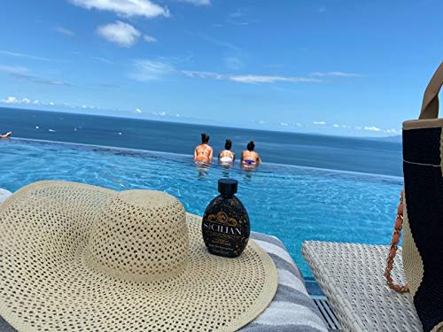 The Sicilian 200X Dark Black Bronzer Tanning Lotion – Gradual Sunless Tanner for Glowing, Nourished Skin