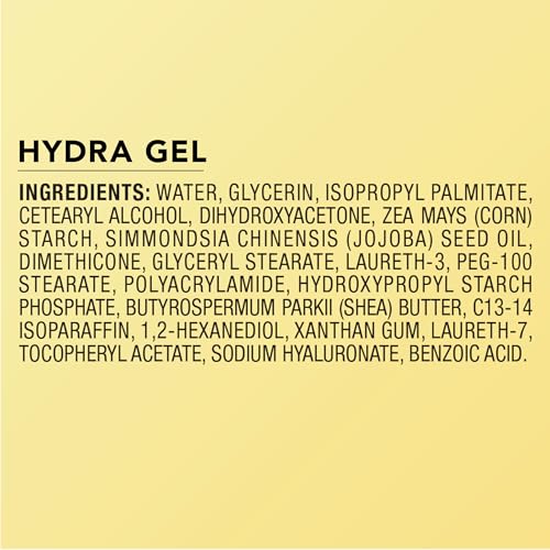 Jergens Natural Glow Hydra Gel Moisturizer with Hyaluronic Acid – Hydrating Self Tanner for Fair to Medium Skin, Fragrance-Free, 8.3 fl oz