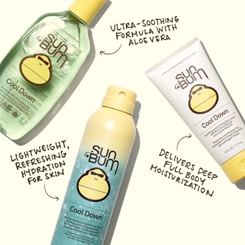 Sun Bum Cool Down Aloe Vera Spray - Vegan After Sun Care to Soothe and Hydrate Sunburn - 6 oz