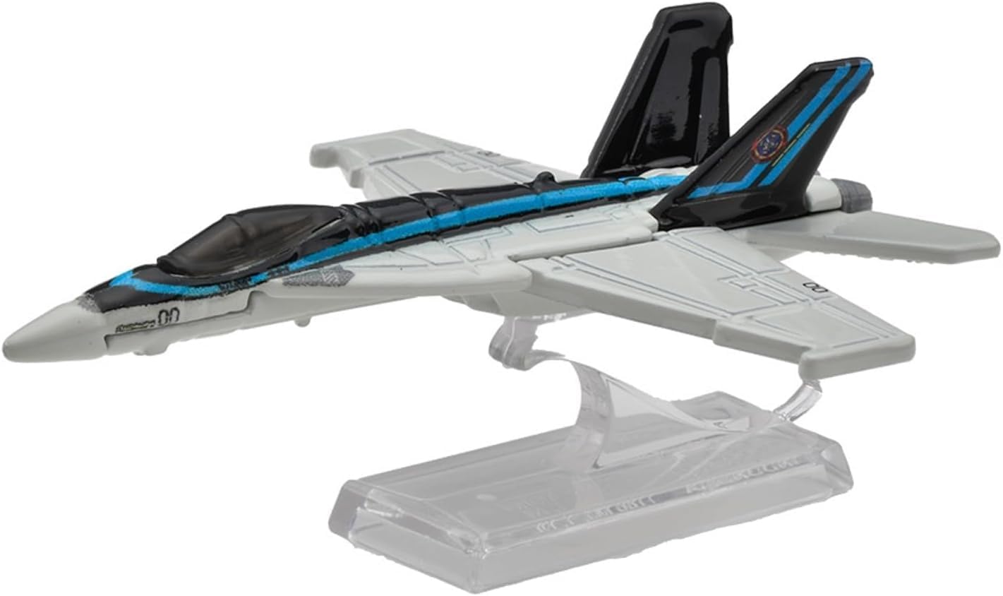 Hot Wheels F/A-18E Super Hornet Airplane Toy, 1:64 Scale, Gray, 3+ Years, Unisex