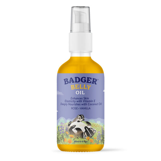 Badger Organic Pregnant Belly Oil - Jojoba & Coconut - 4 oz.