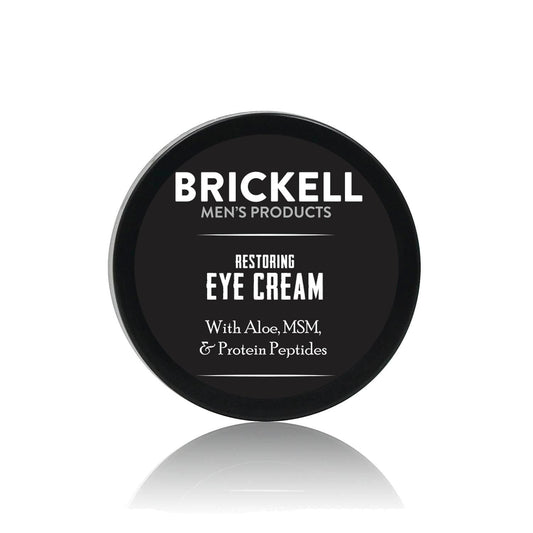 Brickell Men’s Restoring Under Eye Cream – Natural Anti-Aging Eye Balm to Reduce Puffiness, Dark Circles, Wrinkles & Under Eye Bags, 0.5 oz