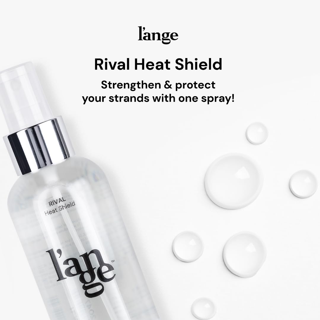 L'ANGE HAIR Rival Heat Shield Spray | Lightweight Thermal Protectant with Keratin & Nourishing Oils | Fights Frizz, UV Damage & Adds Shine | 4 oz