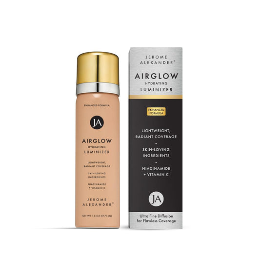 Jerome Alexander MagicMinerals AirGlow Tinted Highlighting Night Mist, Illuminating Airbrush Tinted Moisturizer Spray | Petal Pearl
