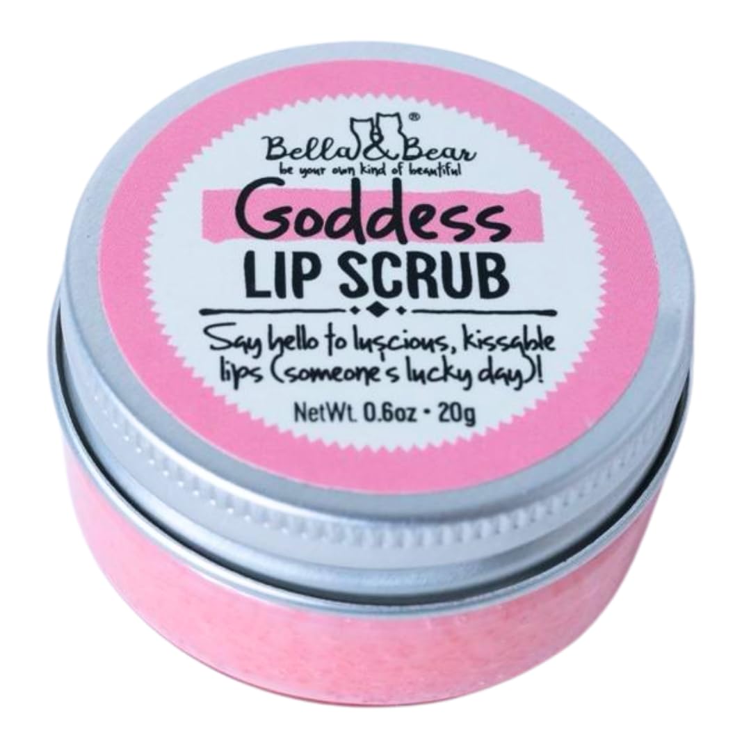 Bella & Bear Goddess Lip Scrub & Lip Butter Set – Lovely Gift for Women - Teen Girls & Tweens