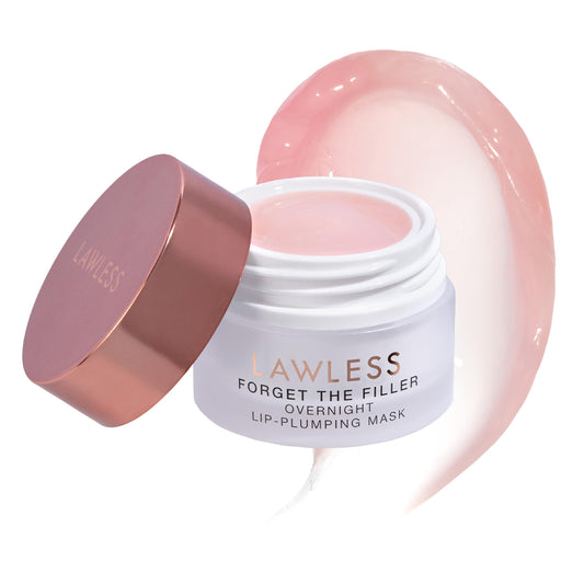LAWLESS Forget the Filler Lip Mask - Sweet Dreams Overnight Lip Plumper & Hydrator with Natural Ingredients, 0.28 oz