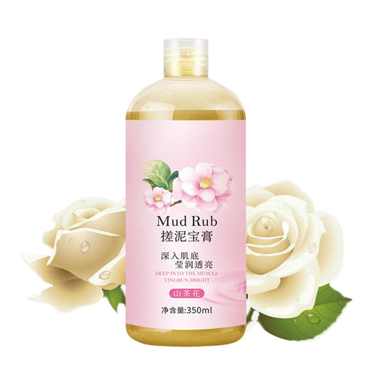 Mud Rub Exfoliating Whitening Gel – Camellia Mud Rubbing Artifact for Smooth, Bright Skin, Deep Cleansing & Whitening Exfoliant