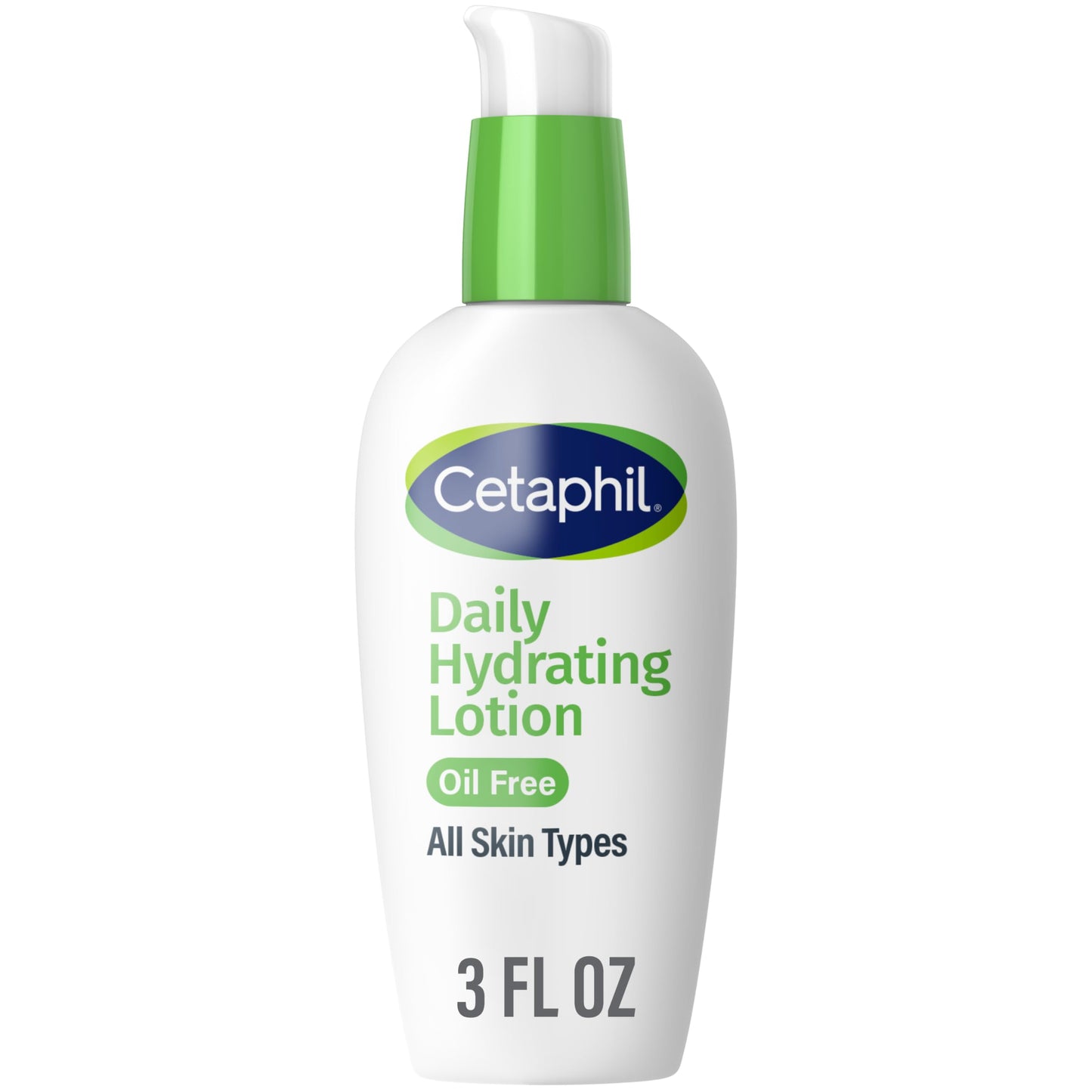 Cetaphil Daily Hydrating Face Lotion with Hyaluronic Acid, 24-Hour Moisture for Combination Skin, Fragrance-Free & Non-Comedogenic, 3 fl oz