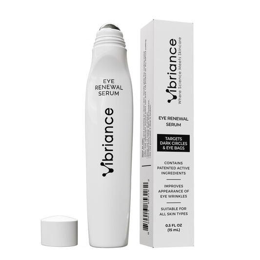 Vibriance Eye Renewal Serum - Dark Circles and Puffiness Treatment - Caffeine Formula for Reducing Bags