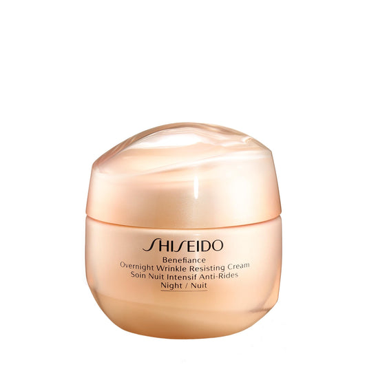 Shiseido Benefiance Overnight Wrinkle Resisting Cream 50mL – Anti-Aging Night Cream for Normal to Dry Skin, Smooths & Reduces Wrinkles