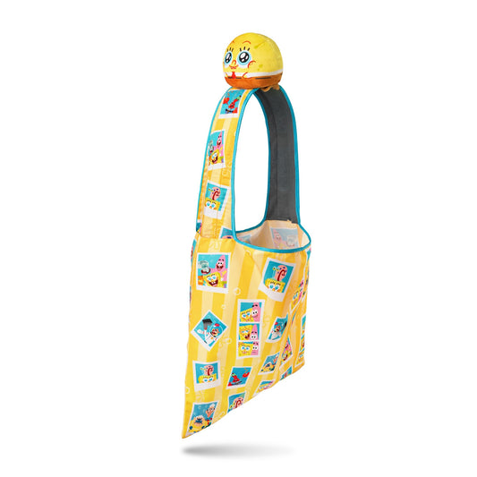 TeeTurtle SpongeBob Plushie Tote Bag – Amazon Exclusive Bikini Bottom Buddies, Official Kawaii Foldable Shoulder Bag