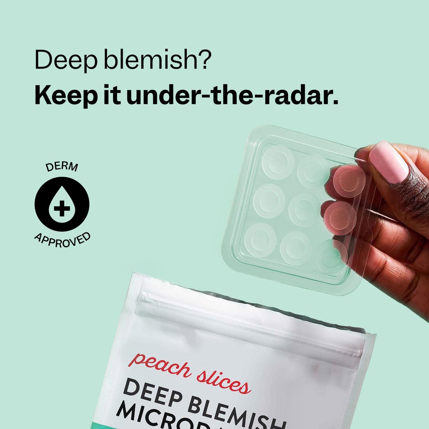 Peach Slices Deep Blemish Acne Patches – Salicylic Acid, Tea Tree, Niacinamide, Cica & Hyaluronic Acid for Early & Deep Pimples, 9ct