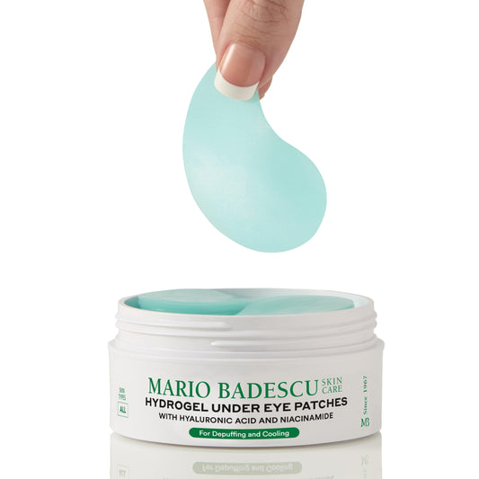 Mario Badescu Hydrogel Under Eye Patches, 30 Pairs – Hydrate, Soothe & Plump Eyes, Reduce Puffiness, Dark Circles & Fine Lines