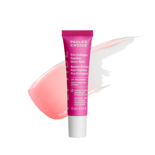 Paula’s Choice Pro-Collagen Peptide Lip Balm – Sheer Gloss, Hydrates & Smooths for Fuller Lips, Non-Sticky, Cruelty-Free, 0.5 oz