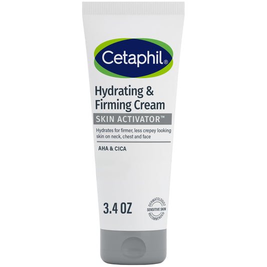 Cetaphil Skin Activator Hydrating & Firming Cream with Mandelic Acid & Centella Asiatica, 3.4 oz – Anti-Aging Face, Neck & Chest