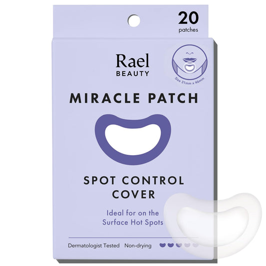 Rael Pimple Patches – Hydrocolloid Spot Control for Acne, Zits & Blemishes, Korean Skincare, Vegan & Cruelty-Free, 20 Count